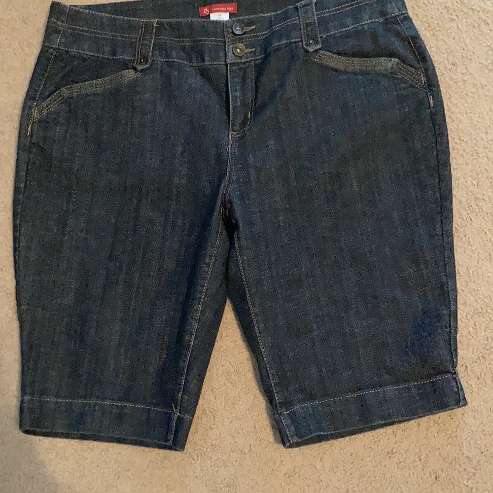 Denim bermuda shorts